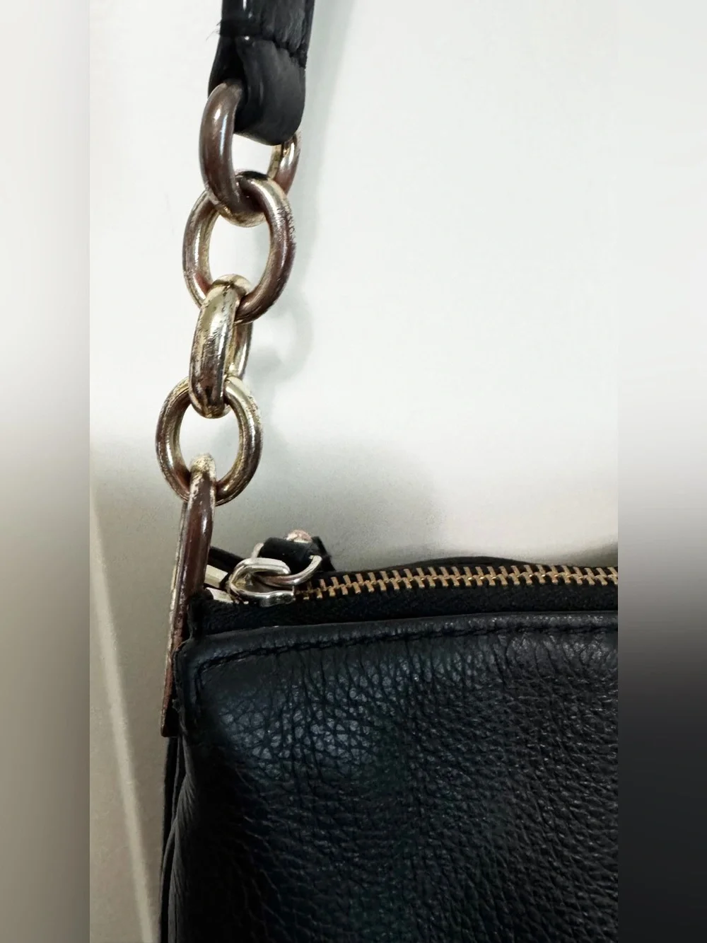 Kate Spade New York Black Pebbled Leather Crossbody Bag Adjustable Strap